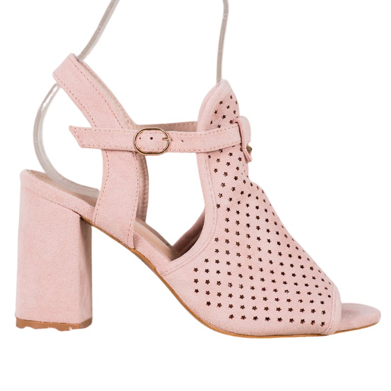 Small Swan Áttört szandálok a csillagokban rózsaszín