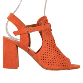 Small Swan Áttört szandálok a csillagokban narancssárga