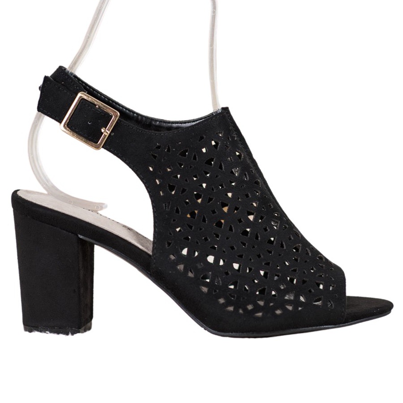 Goodin Áttört szandál velúrral fekete