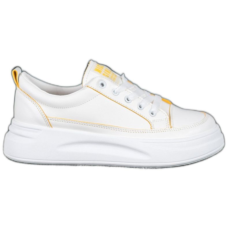 SHELOVET Cipők a szép lány platformon fehér