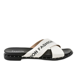 Fehér divat 888-1 papucs Fehér divat 888-1 papucs