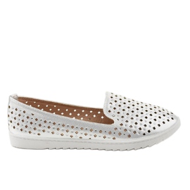 Kék DY-08 áttört cipők szürke