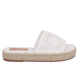 Fehér espadrilles T353P Fehér