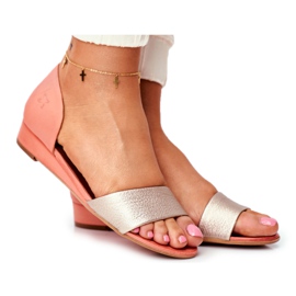 Női szandál Maciejka Bőr Barack 1971 Nomara narancssárga sárga