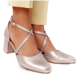 Női szivattyúk Maciejka Bőr Arany 04070-25 aranysárga