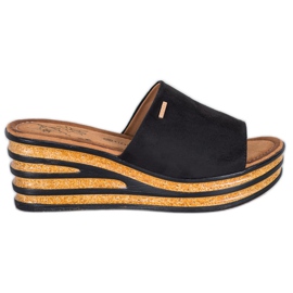 Goodin Stílusos ék papucs fekete