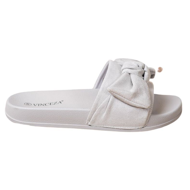 VINCEZA papucs íjjal szürke
