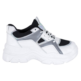 Sweet Shoes Kötve Cipők fehér fekete