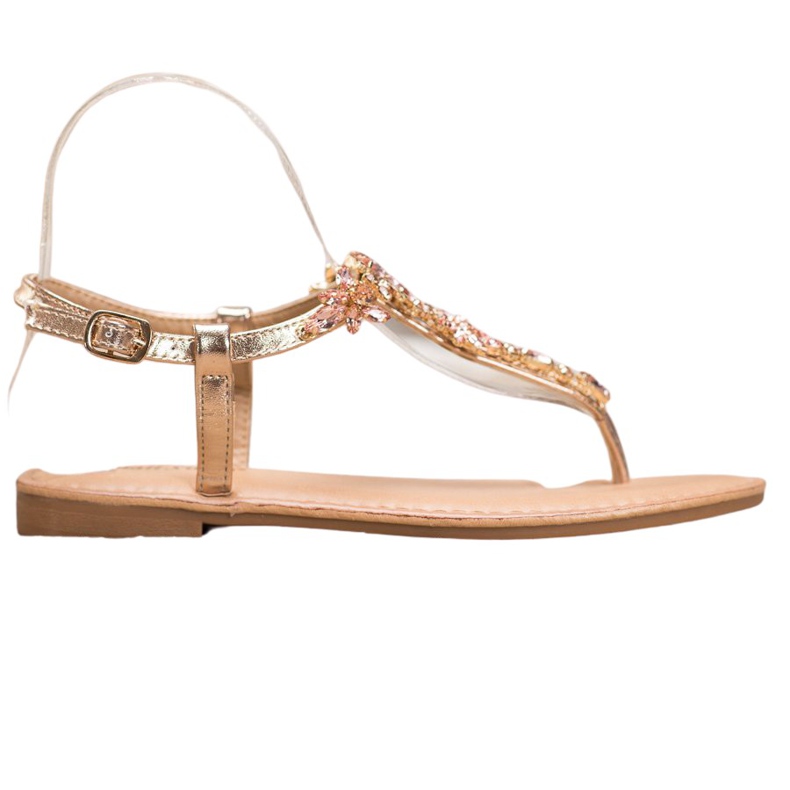 Small Swan Elegáns szandál köbös cirkóniummal sárga Small Swan Elegáns szandál köbös cirkóniummal sárga