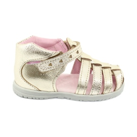 Arany Mazurek 245 bőr szandál