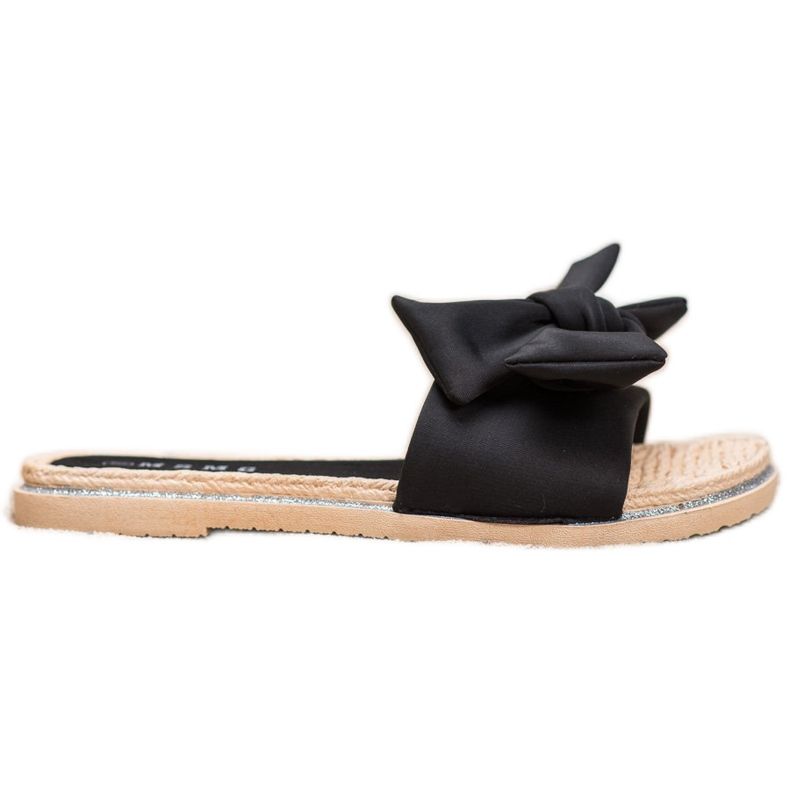 SHELOVET Stílusos fekete papucs