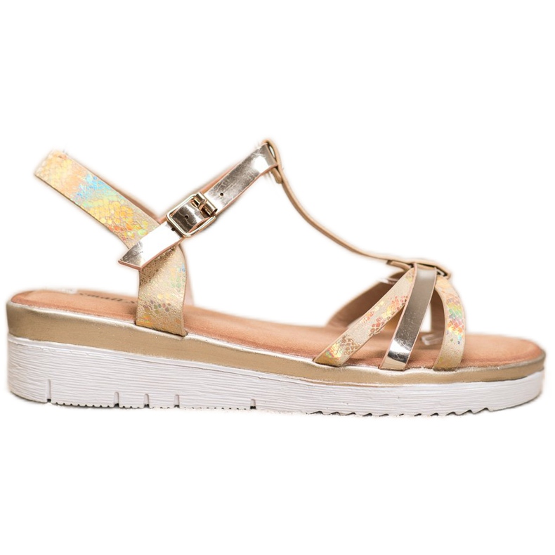 Small Swan Szandálok Holo effektussal aranysárga Small Swan Szandálok Holo effektussal aranysárga