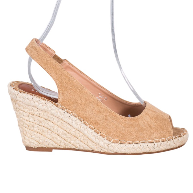 Small Swan Barna szandál Magas ék