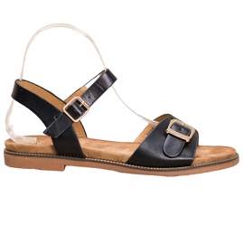 Small Swan Fekete szandál csattal Small Swan Fekete szandál csattal