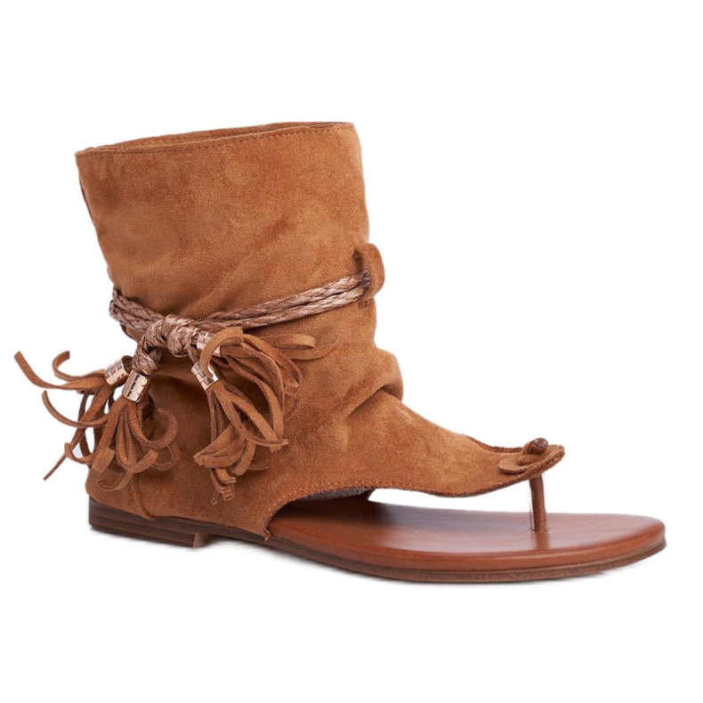 SEA Női szandál Flip-flop Camel SL1011 Madrit sokszínű
