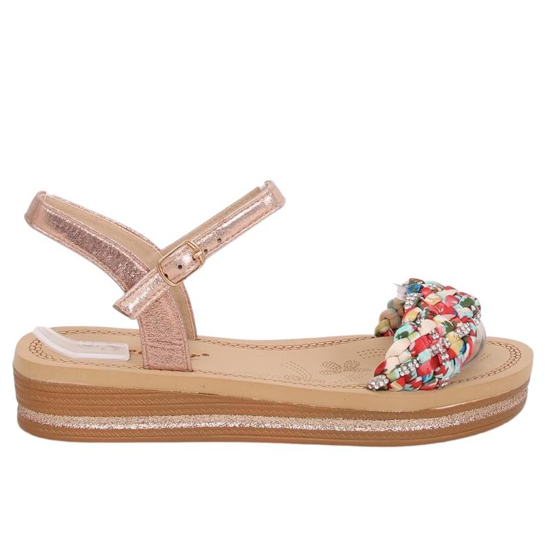 Pezsgő női szandál CK151P Champagne rózsaszín