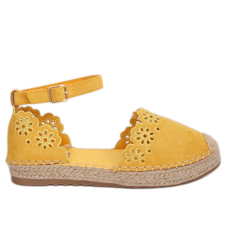 Méz áttört espadrilles JH119 Sárga