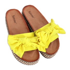 Sárga CK137P Sárga, magas talpú papucs Sárga CK137P Sárga, magas talpú papucs