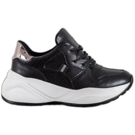 Weide Világos fekete cipők