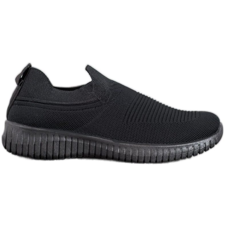 SHELOVET Fekete Slipons