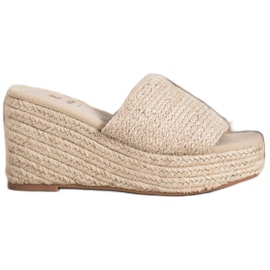 Kylie Divatos ék papucs barna