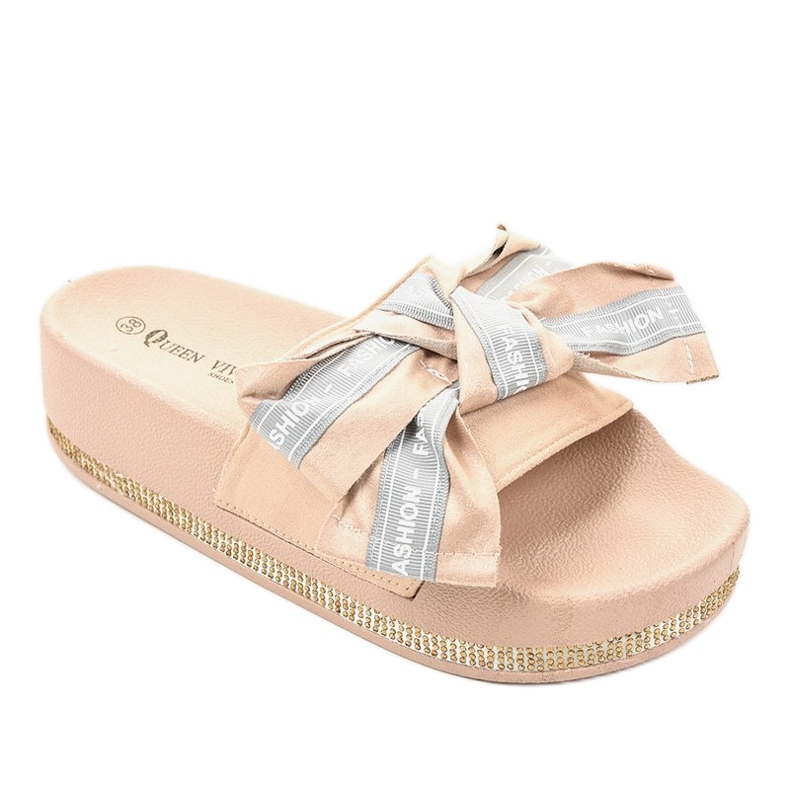 Bézs alkalmi divatpapucs 218-207