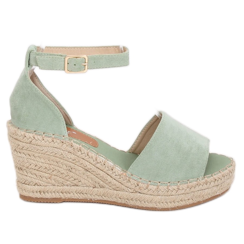 Espadrilles ék mentén TU147 Green zöld Espadrilles ék mentén TU147 Green zöld