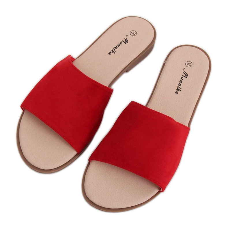 Piros női piros papucs WL1606 Red