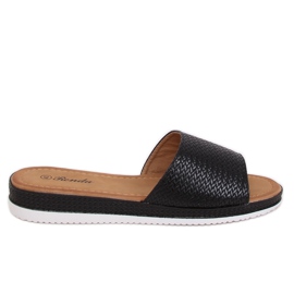 Fekete női fekete papucs BQ-66 Black