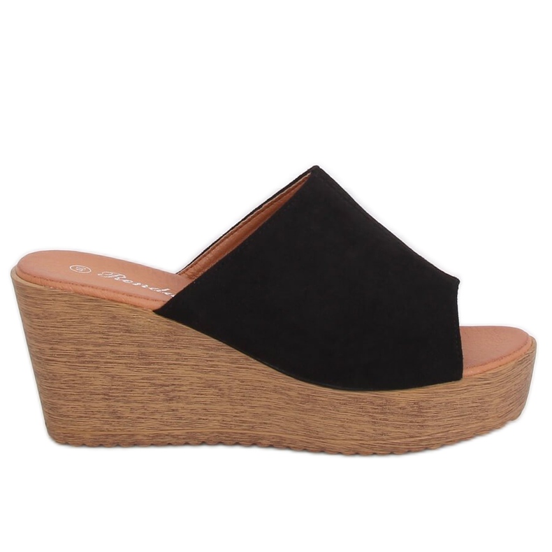 Fekete papucs az éken fekete 10-236 Fekete