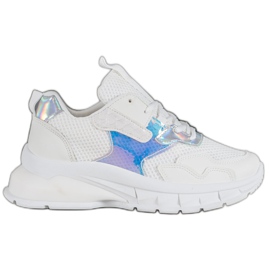 Mannika Divatos hálós cipők fehér Mannika Divatos hálós cipők fehér