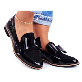 Női Brogues Maciejka lakkozott cipők fekete 04099-01 / 00-5 Női Brogues Maciejka lakkozott cipők fekete 04099-01 / 00-5