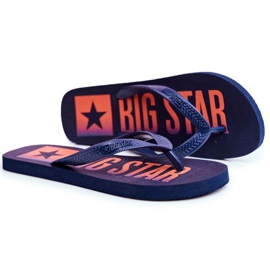 Férfi papucs Papucs Big Star Navy Blue FF274A468 kék