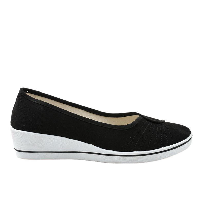 Fekete cipők, ék cipők K-1-001