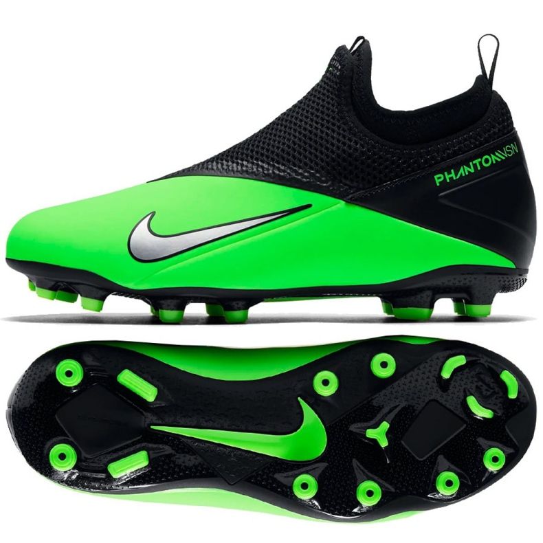 Nike Phantom Vsn 2 Academy Df Fg / MG Jr CD4059 306 futballcipő sokszínű zöld