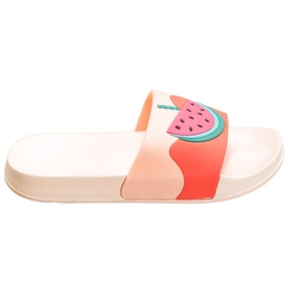 SHELOVET Gumi papucs görögdinnyével rózsaszín SHELOVET Gumi papucs görögdinnyével rózsaszín