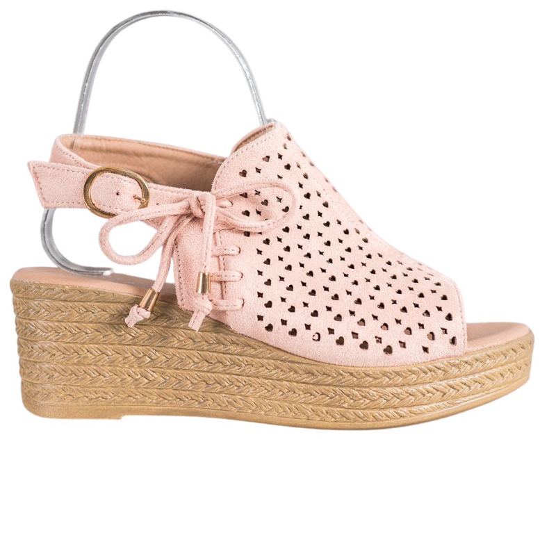 Small Swan Kényelmes áttört szandál rózsaszín Small Swan Kényelmes áttört szandál rózsaszín