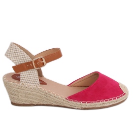 Espadrilles fukszia ékeken S-820 Fushia rózsaszín Espadrilles fukszia ékeken S-820 Fushia rózsaszín
