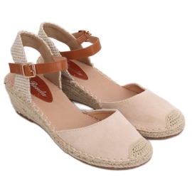 Espadrilles bézs ék S-820 Beige Espadrilles bézs ék S-820 Beige