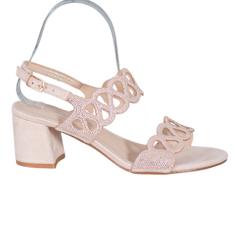 Filippo Szandálok egy poszton köbös cirkóniummal barna