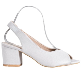 Filippo Alkalmi magas sarkú szandál szürke