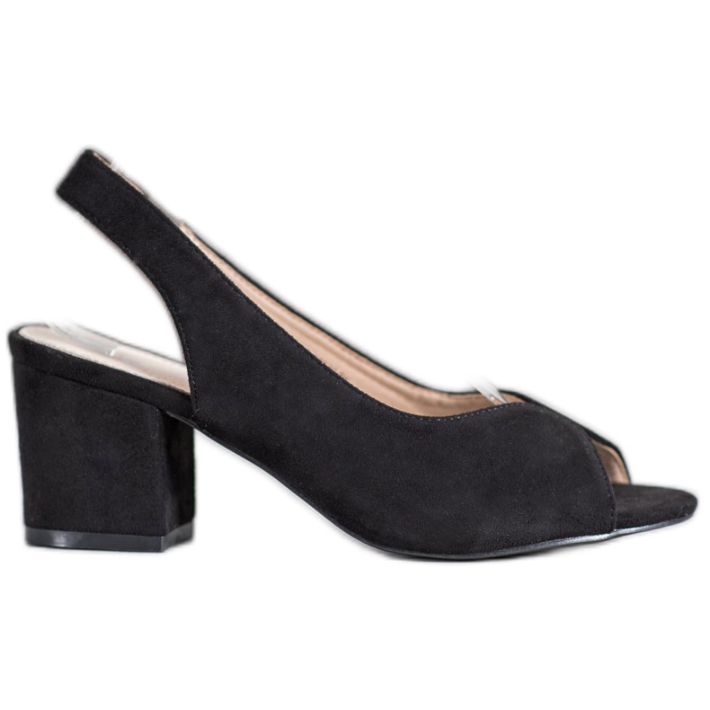 Filippo Alkalmi magas sarkú szandál fekete