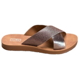 Filippo Fényes Eco bőr papucs szürke Filippo Fényes Eco bőr papucs szürke