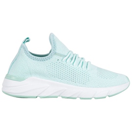 Lemax Textil cipők a platformon zöld