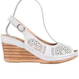 Evento Áttört szandál Eco bőrrel szürke Evento Áttört szandál Eco bőrrel szürke