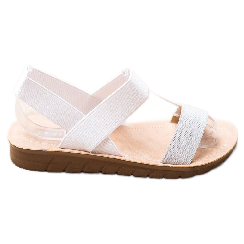 Sea Elves Csúsztatható szandál a platformon fehér szürke Sea Elves Csúsztatható szandál a platformon fehér szürke