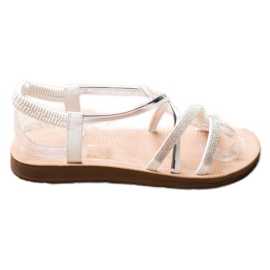 Sea Elves Szandál ezüst díszekkel fehér