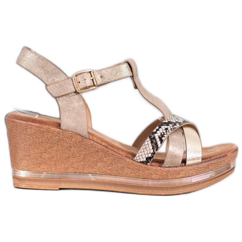 Evento Elegáns ék szandál barna