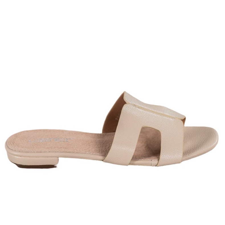 SHELOVET Klasszikus Eco bőr papucs barna