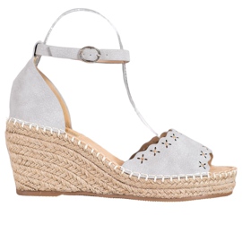 Evento Szandál áttört mintával szürke